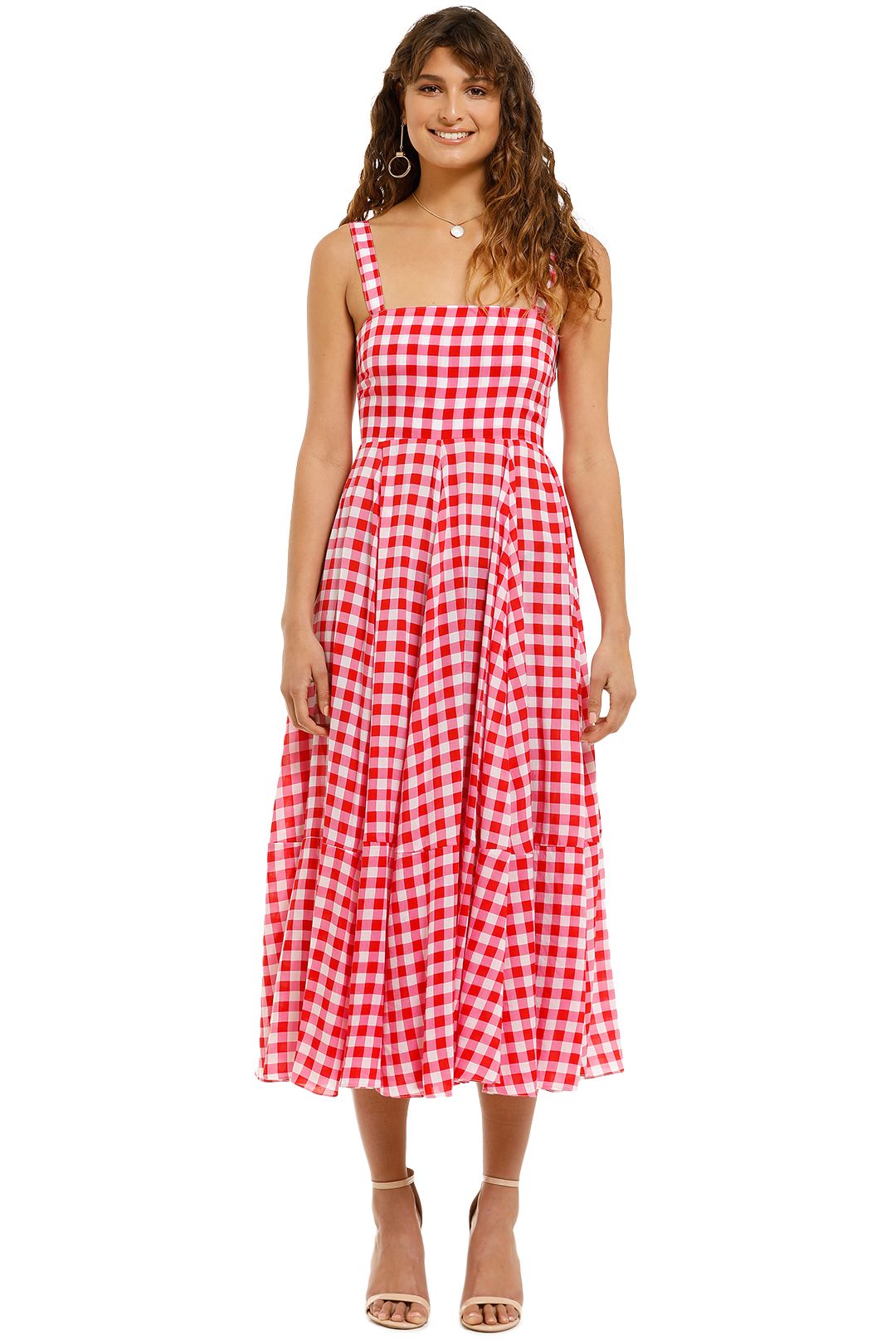 Apron Maxi Dress in Gingham Floss by S ...